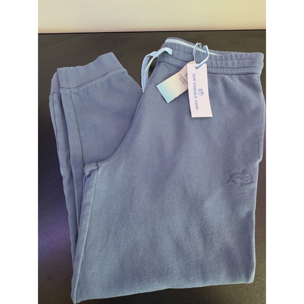 Southern Tide Sun Farer Terry Jogger Harbour Mist Grey Cotton Sweatpants Y XL